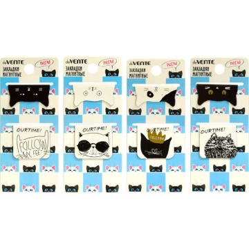 Набор закладок магнитных 2шт., Cat, 40*15мм, 35*30мм