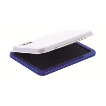 Подушка штемпельная 68*101мм синяя крышка металлическая