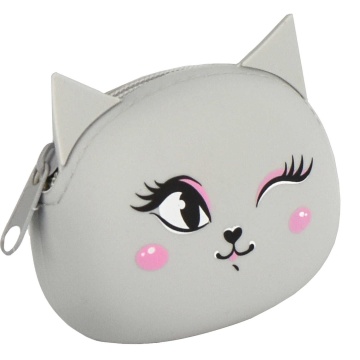 Кошелек для банкнот и монет Феникс+ "Озорная кошечка" 9*7*3,5см, силикон, молния