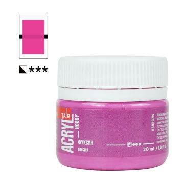 Краска акрил. "Акрил-Хобби" 20 мл, матовая, фуксия