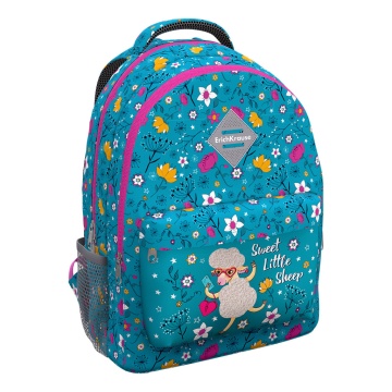 Рюкзак ErichKrause EasyLine с двумя отделениями и грудной перемычкой 20L Flower Sheep