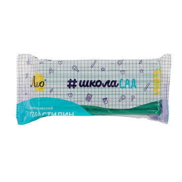 Пластилин классический 240 гр "ШколаСад" зеленый