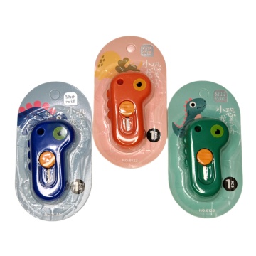 Нож канцелярский Egoist "Dino", 8 мм, блистер, ассорти цветов