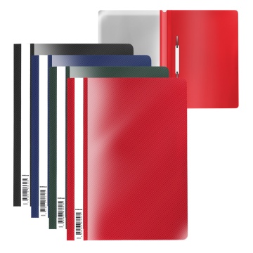 Папка-скоросшиватель пластиковая ErichKrause Diagonal Classic, A4, ассорти (в пакете по 20 шт.)