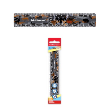 Линейка пластиковая ErichKrause Rough Native, 15см, во флоупаке