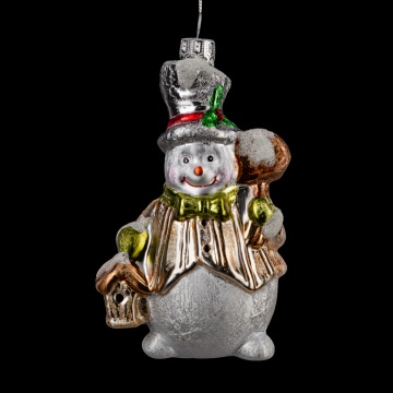 Украшение ErichKrause Decor Снеговик 13см, стекло