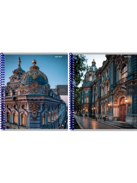 Тетрадь А5 48л кл. гребень Проф-Пресс "Городская архитектура"