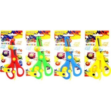 Ножницы детские "deVENTE. Cosmo" 13см, пластик.кольца, защита на лезвиях