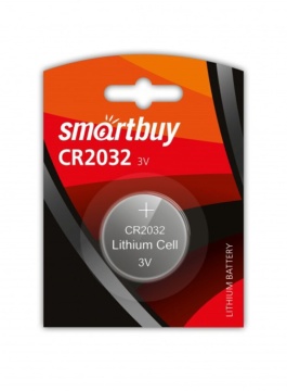Батарейка-таблетка CR-2032 Smartbuy, блистер, цена за 1 шт