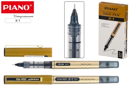 Ручка гелевая Роллер "SIGN PEN"; бронзовый корпус; 0,7 mm цвет чернил черный.