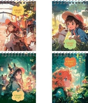 Блокнот А6. 40 л. На гребне. "Аниме"