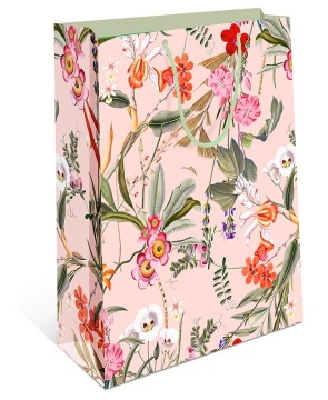 Пакет подар. бумажн. 26*32*12 см, 130гр/м2  Цветы