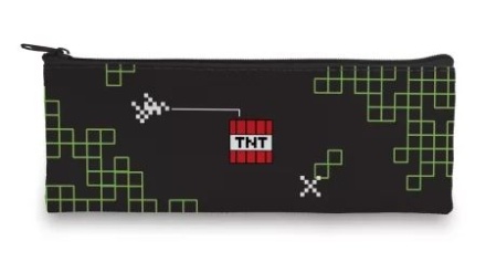 Пенал-косметичка (195*75) молния, ткань "Pixel Boom"