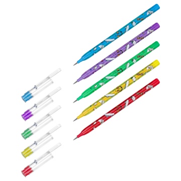 Карандаш сегментный ArtSpace "Перемена", с ластиком, ассорти(362854)