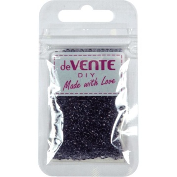 Бисер круглый "deVENTE. Glass"  2 мм, 10гр, стекло, прозрачн., фиолетовый