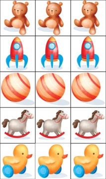 Наклейки-оценки 9*16см "Игрушки"