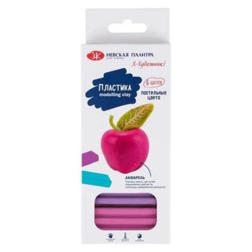 Пластилин  6цв 120гр. Я- Художник,  со стеком, карт.упак.