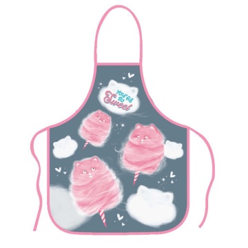 Фартук для труда 530*445мм 2 кармана "Котоваты"