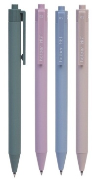 Ручка гелевая автоматическая. "Mist" синяя 0.5.111мм корпус софт-тач ассорти