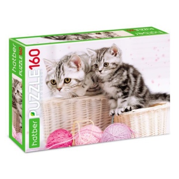 Пазлы  160 элементов  330*220мм.  "Котики"