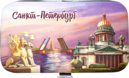 Набор маникюрный СПб. Спас-мосты-грифоны, 11*6,2см