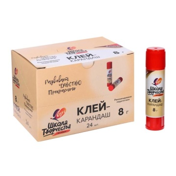 Клей карандаш ШКОЛА ТВОРЧЕСТВА 8 гр