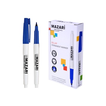 Маркер перманентный BELAR, СИНИЙ, пулевидный наконечник, 1.5мм