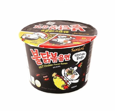 Лапша быстрого приготовления со вкусом жгучей курицы "SAMYANG" 105гр./банка