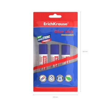 Клей-карандаш 08г PVP "Extra" (в пакете по 3 шт.)