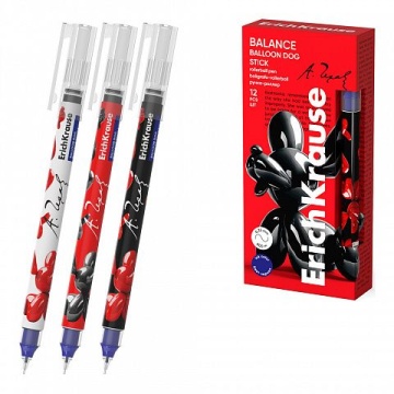 Ручка роллер ErichKrause Balance Stick Balloon Dog синяя, 0,5мм