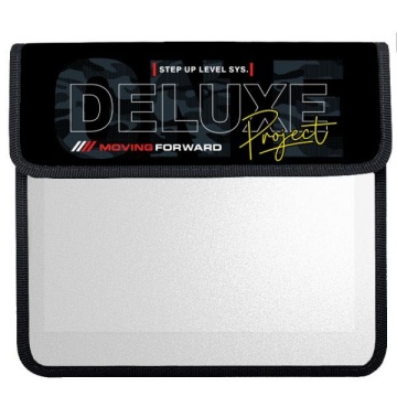 Папка д/тетрад. А5 (240*205*45) 1отд. на липучке, пластик "Deluxe"