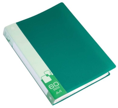 Папка файл А4  60лист 0.70мм зелёная