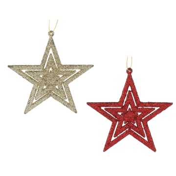 Набор подвесных украшений   3шт, 9,5см "Звезды"