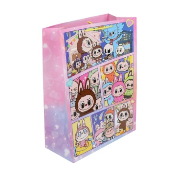 Пакет подар. бумажн. 33*45*15 см 140гр/м2 Веселый монстрик