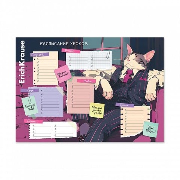Расписание уроков А4 "Cat Boss"