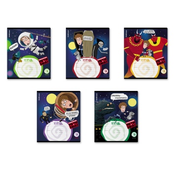 Тетрадь А5 18л кл. Erich Krause "Приключения Пети и Волка" MIX-PACK