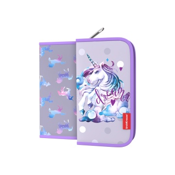 Пенал 1 отделение 205*110 ткань "Dream Unicorn" ERICH KRAUSE 48493