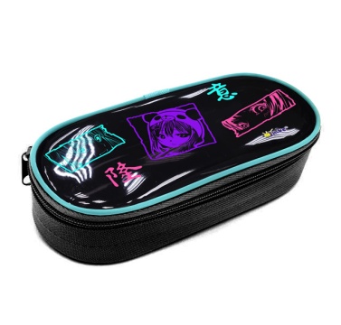 Пенал-косметичка с откид.планкой (210*85*50) молния, ткань, ПВХ "Тянка-панда"