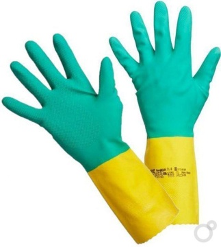 Перчатки усиленные L резиновые