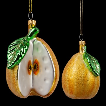 Украшение ErichKrause Decor Груша дюшес 10см, стекло