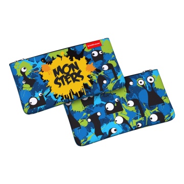Пенал конверт ErichKrause Light 220x120мм Monsters