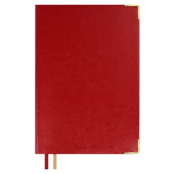 Ежедневник недат. А5 160л. кожзам, тв.пер. "#Думай как миллиардер. Сариф красный" ляссе