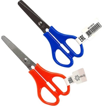 Ножницы детские "Attomex" 13,2см, пластик.кольца