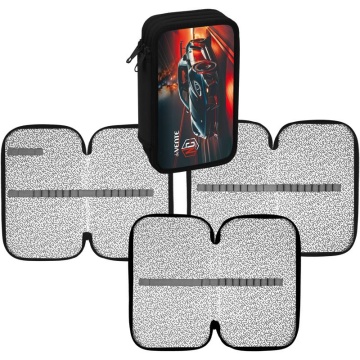 Пенал 3 отд. (205*120*40) молния, картон с конгревным тиснением No Limits