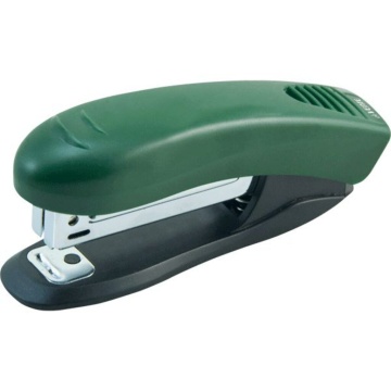 Степлер deVENTE 10 до 10л, Stripe, пластик, антистеплер, темно-зеленый