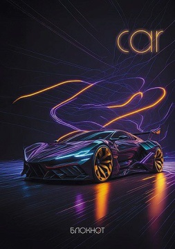 Блокнот А6  40л гребень "Авто" клетка