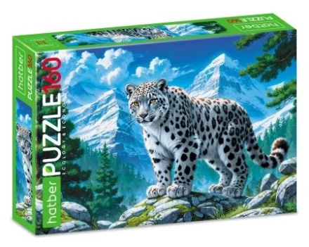 Пазлы  160 элементов  330*220мм.  "Снежный барс"