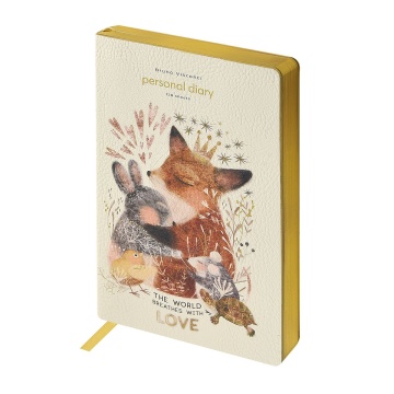 Ежедневник недат. А5 128л., кожзам, мягк.пер. "Love me. Любовь, как она есть" ляссе