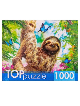Пазлы 1000 элементов  685*485мм.   "Ленивец на ветке" TOPpuzzle