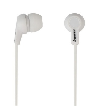 Наушники внутриканальные Smartbuy Jazz, белые, 3 пары силик.вставок